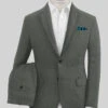Italian Prato Gray Linen Suit -Vest Gentleman Shop itapratogrylinsuitlk