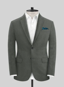 Italian Prato Gray Linen Suit 11 Italian Prato Gray Linen Suit -Vest Gentleman Shop itapratogrylinsuitlk 2