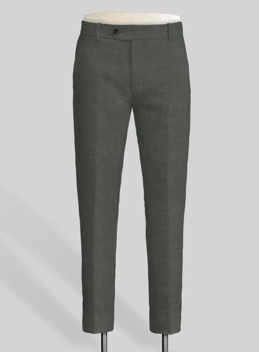 Italian Prato Gray Linen Suit 6 Italian Prato Gray Linen Suit - Image 4