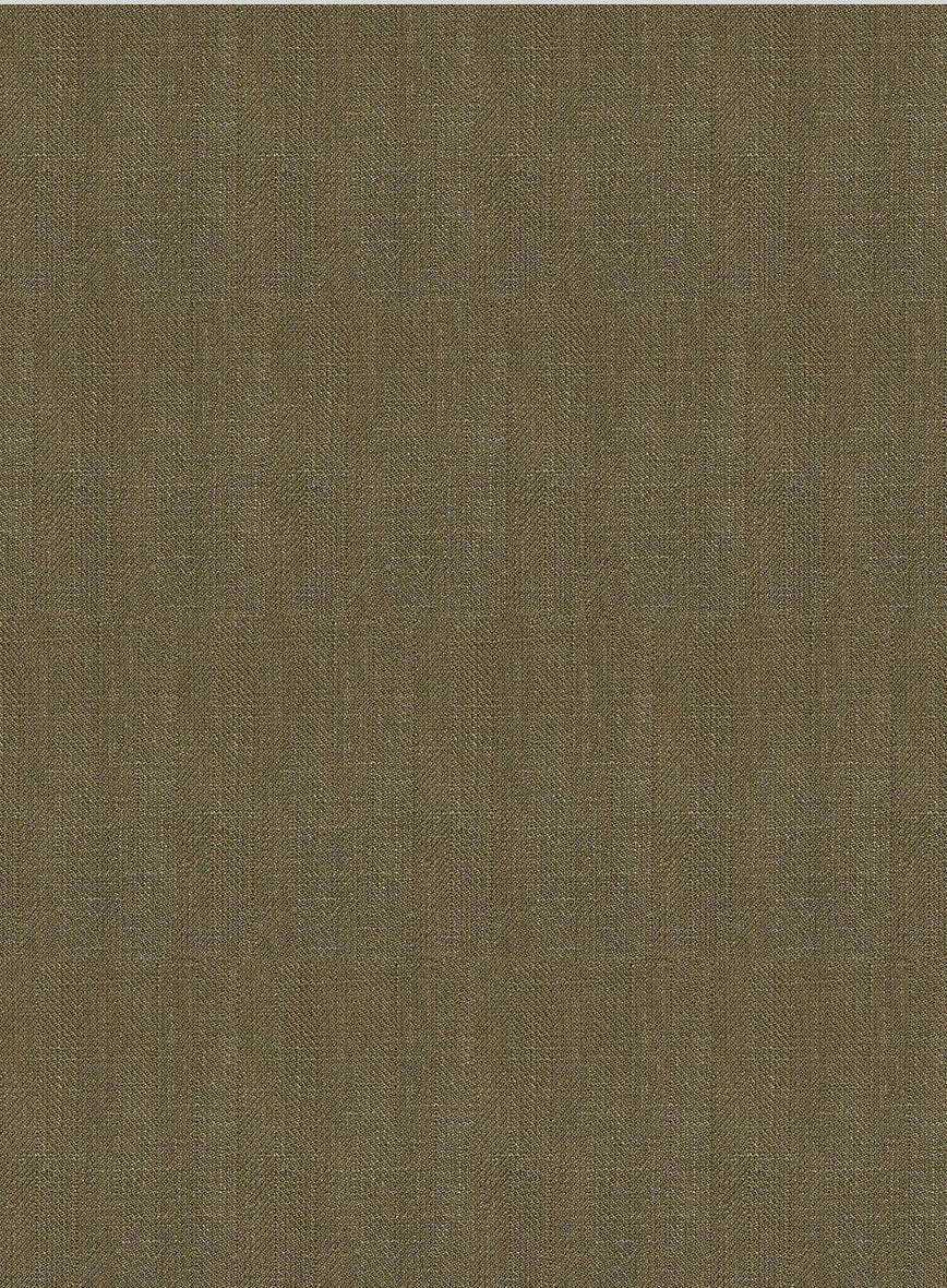 Italian Prato Tan Herringbone Linen Suit 8 Italian Prato Tan Herringbone Linen Suit - Image 6