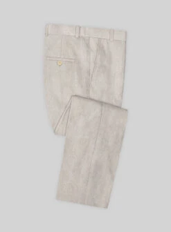 Ivy Beige Pure Linen Suit -Vest Gentleman Shop ivybeigeurelinensuitlk 5