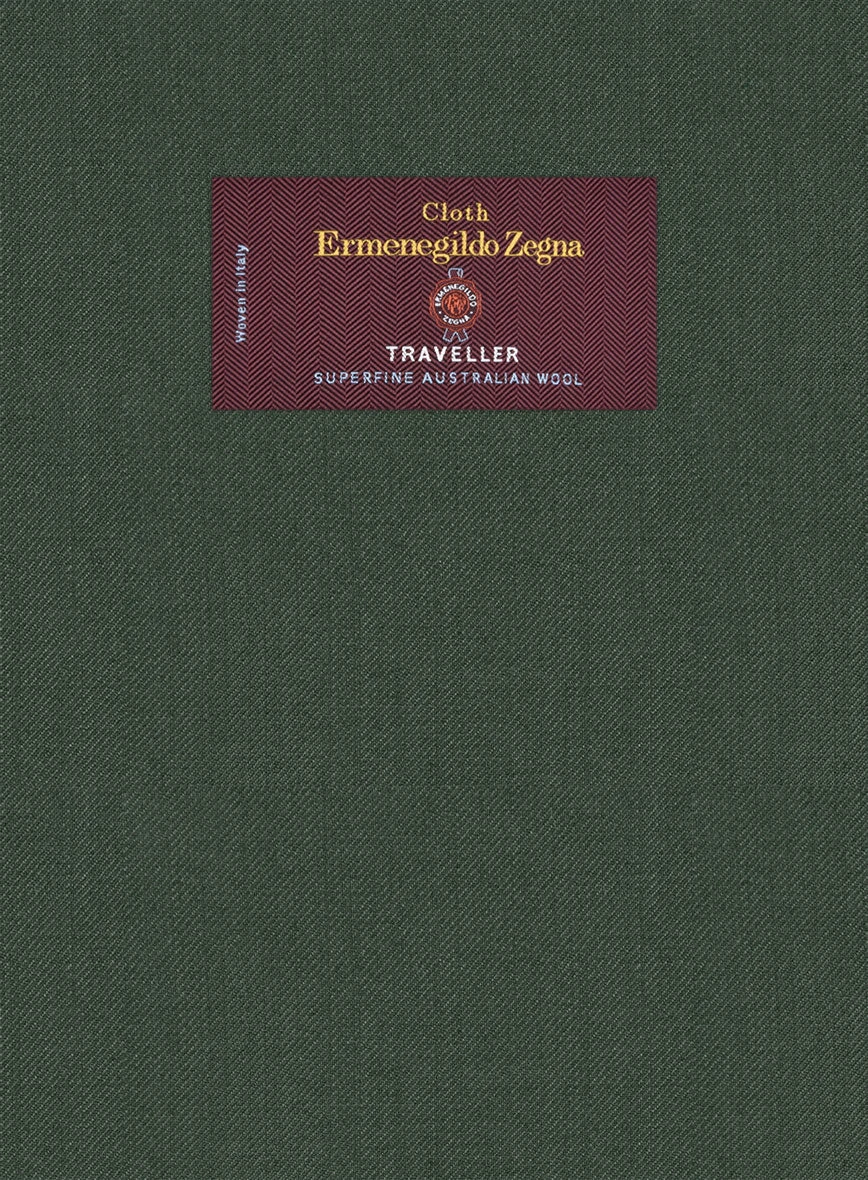 Lanificio Zegna Traveller Green Wool Pants 4 Lanificio Zegna Traveller Green Wool Pants - Image 2