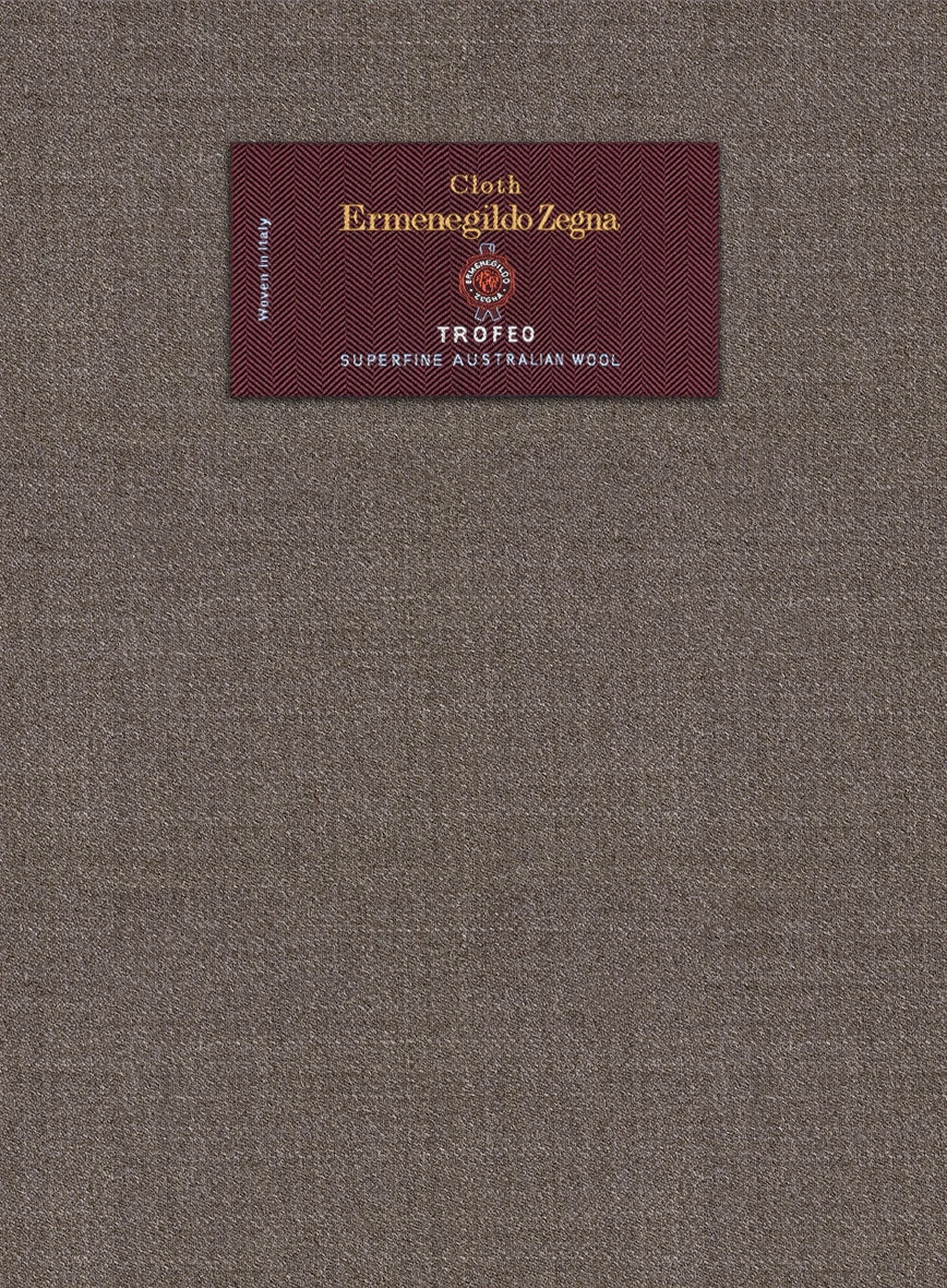 Lanificio Zegna Trofeo Mud Brown Wool Pants 5 Lanificio Zegna Trofeo Mud Brown Wool Pants - Image 3