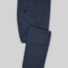 Lanificio Zegna Trofeo Sharkskin Royal Blue Wool Pants