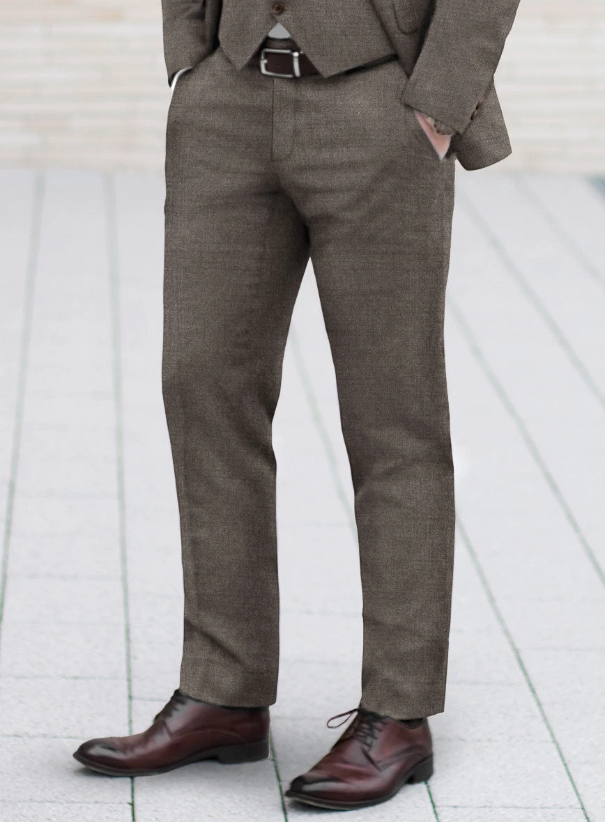 Lanificio Zegna Trofeo Intense Brown Wool Pants 4 Lanificio Zegna Trofeo Intense Brown Wool Pants - Image 2