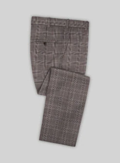 Lanificio Zegna Traveller Valen Brown Checks Wool Pants