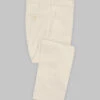 Light Beige Feather Cotton Canvas Stretch Pants