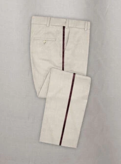 Napolean Wool Muted Beige Tuxedo Suit -Vest Gentleman Shop napmutedbeigwltuxsuitlok 2