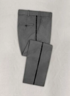 Napolean Gray Wool Tuxedo Suit 13 Napolean Gray Wool Tuxedo Suit -Vest Gentleman Shop napograywltuxsuitlook 2