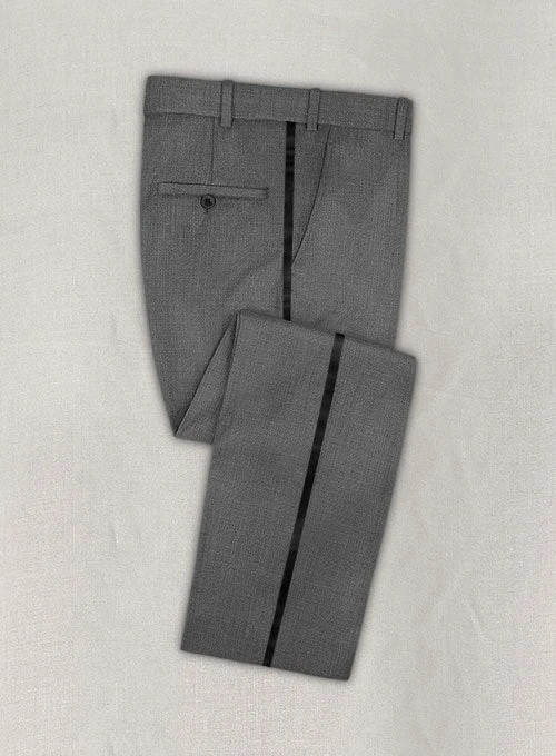 Napolean Gray Wool Tuxedo Suit 6 Napolean Gray Wool Tuxedo Suit - Image 4