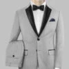 Napolean Ice Gray Wool Tuxedo Suit -Vest Gentleman Shop napoicegraywooltuxsuitlk