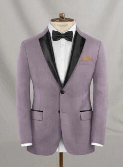 Napolean Wool Lavender Tuxedo Suit -Vest Gentleman Shop napolavendrwltuxsuitlook 1