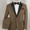 Napolean Brown Wool Tuxedo Suit -Vest Gentleman Shop napolbrownwooltuxsuitlk