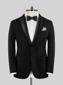 Napolean Black Wool Tuxedo Suit -Vest Gentleman Shop napoleanblkwooltuxsuitlk 2