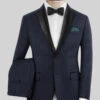 Napolean Bob Weave Blue Wool Tuxedo Suit -Vest Gentleman Shop napoleanbobweavebluewooltuxedosuitlk