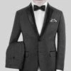 Napolean Bob Weave Gray Wool Tuxedo Suit -Vest Gentleman Shop napoleanbobweavegraywooltuxedosuitlk