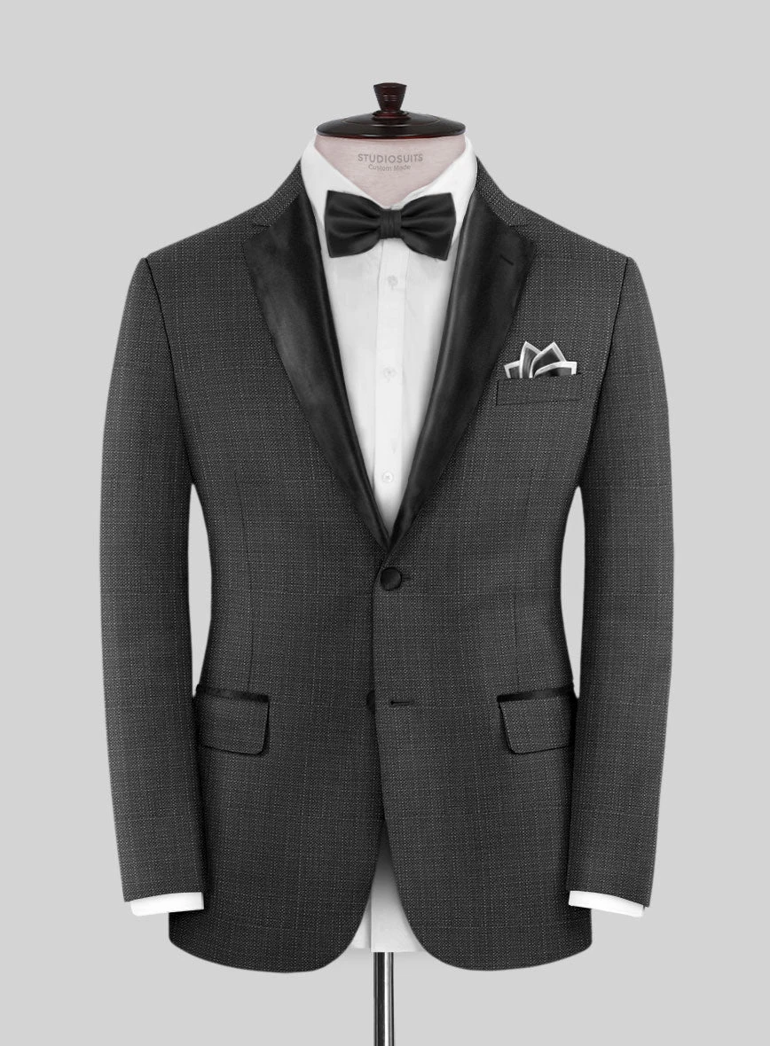 Napolean Bob Weave Gray Wool Tuxedo Suit 5 Napolean Bob Weave Gray Wool Tuxedo Suit - Image 3