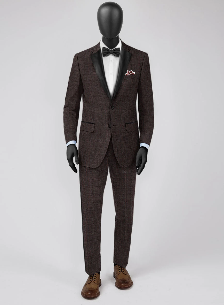 Napolean Bob Weave Rust Wool Tuxedo Suit 4 Napolean Bob Weave Rust Wool Tuxedo Suit - Image 2