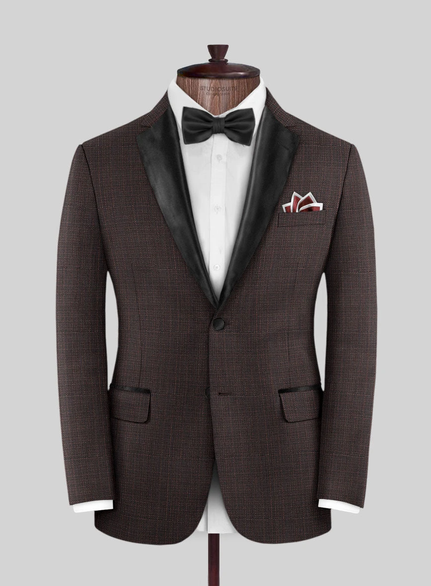 Napolean Bob Weave Rust Wool Tuxedo Suit 5 Napolean Bob Weave Rust Wool Tuxedo Suit - Image 3