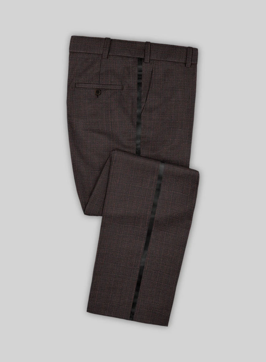 Napolean Bob Weave Rust Wool Tuxedo Suit 6 Napolean Bob Weave Rust Wool Tuxedo Suit - Image 4