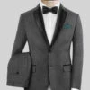Napolean English Charcoal Wool Tuxedo Suit -Vest Gentleman Shop napoleanenglishcharcoalwooltuxedosuitlk