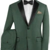 Napolean Green Wool Tuxedo Suit