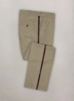 Napolean Infantary Khaki Wool Tuxedo Suit -Vest Gentleman Shop napoleaninfantarykhakiwltuxsuitlk 2