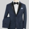 Napolean Ink Blue Wool Tuxedo Suit 1 Napolean Ink Blue Wool Tuxedo Suit -Vest Gentleman Shop napoleaninkbluewooltuxedosuitlk