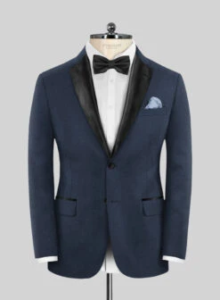 Napolean Ink Blue Wool Tuxedo Suit -Vest Gentleman Shop napoleaninkbluewooltuxedosuitlk 2
