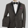 Napolean Intense Brown Wool Tuxedo Suit -Vest Gentleman Shop napoleanintensebrownwooltuxedosuit