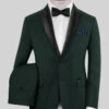Napolean Intense Green Wool Tuxedo Suit -Vest Gentleman Shop napoleanintensegreenwooltuxedosuit