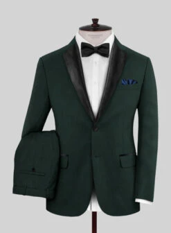 Napolean Intense Green Wool Tuxedo Suit