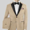 Napolean Khaki Wool Tuxedo Suit 1 Napolean Khaki Wool Tuxedo Suit -Vest Gentleman Shop napoleankhakiwooltuxedosuitlook