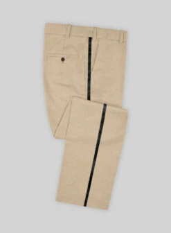 Napolean Khaki Wool Tuxedo Suit -Vest Gentleman Shop napoleankhakiwooltuxedosuitlook 2