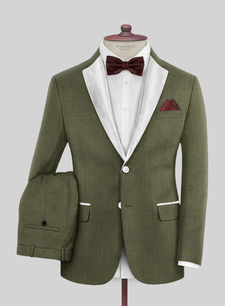 Napolean Limeade Green Wool Tuxedo Suit 3 Napolean Limeade Green Wool Tuxedo Suit