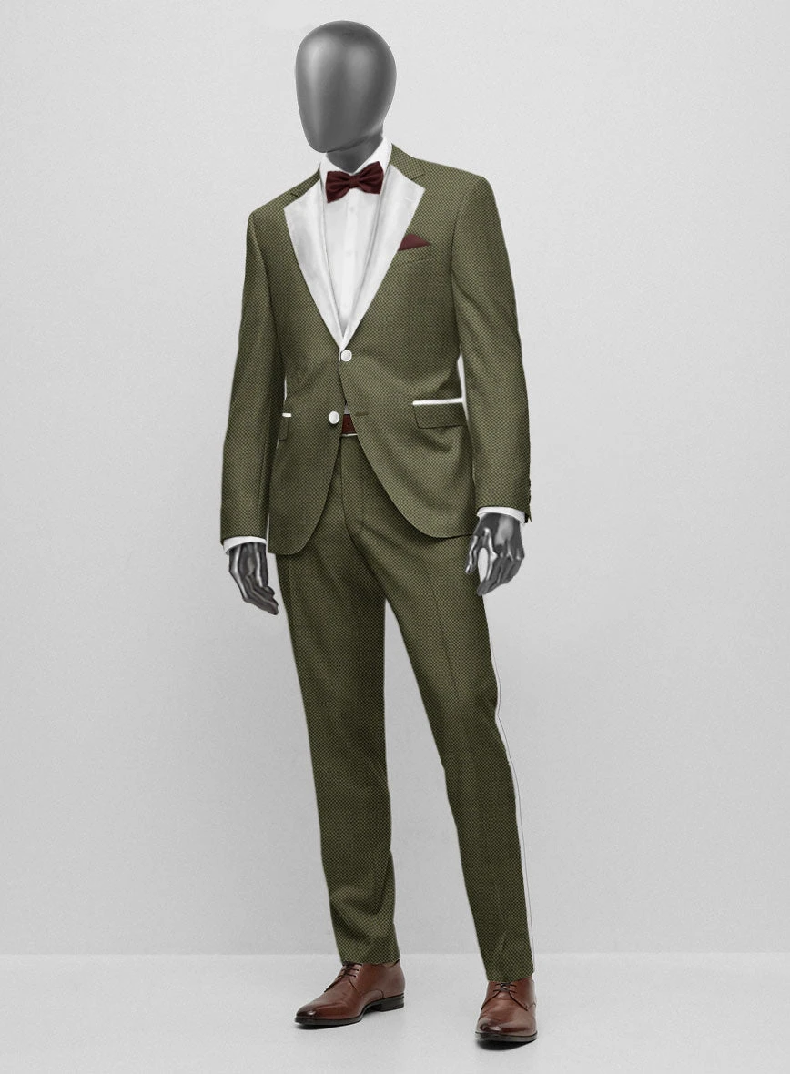 Napolean Limeade Green Wool Tuxedo Suit 4 Napolean Limeade Green Wool Tuxedo Suit - Image 2