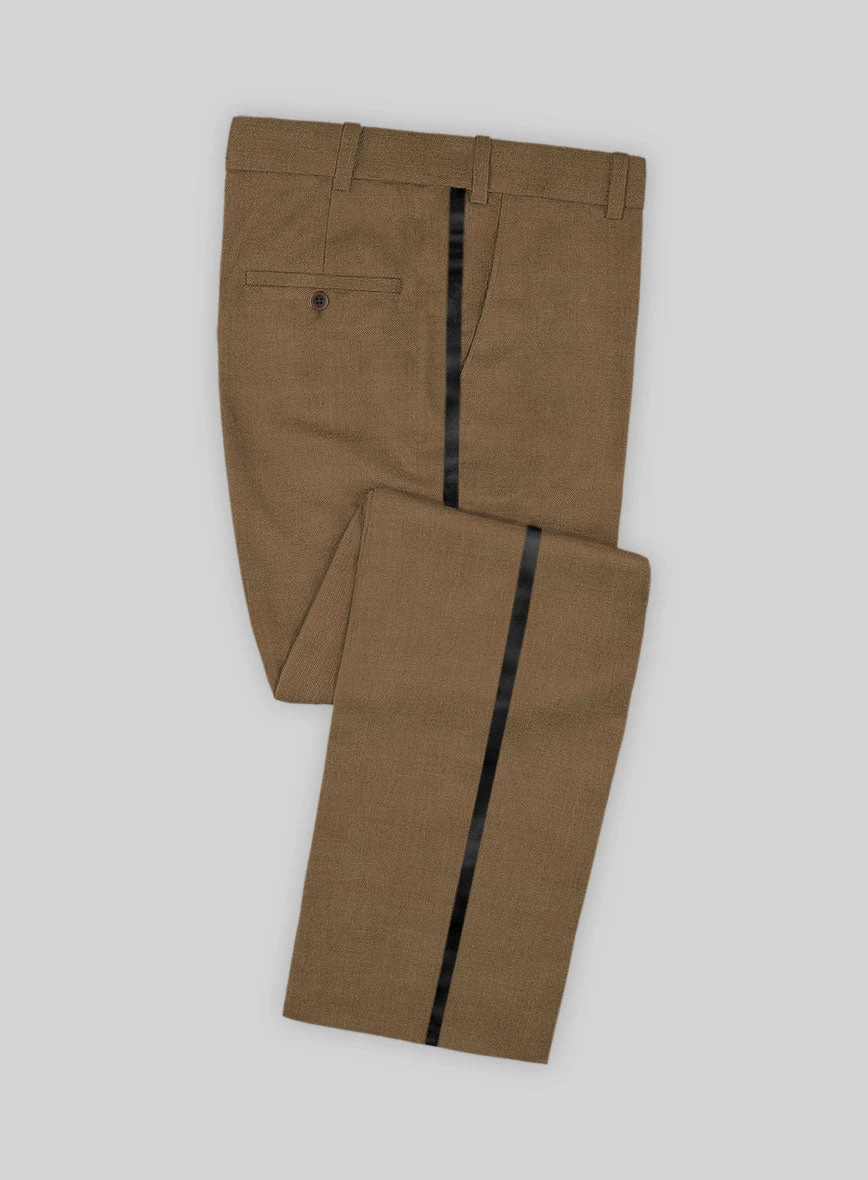 Napolean Melange Brown Wool Tuxedo Suit 5 Napolean Melange Brown Wool Tuxedo Suit - Image 3