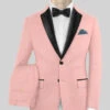 Napolean Runway Pink Wool Tuxedo Suit 1 Napolean Runway Pink Wool Tuxedo Suit -Vest Gentleman Shop napoleanrunwaypinkwooltuxsuitlk