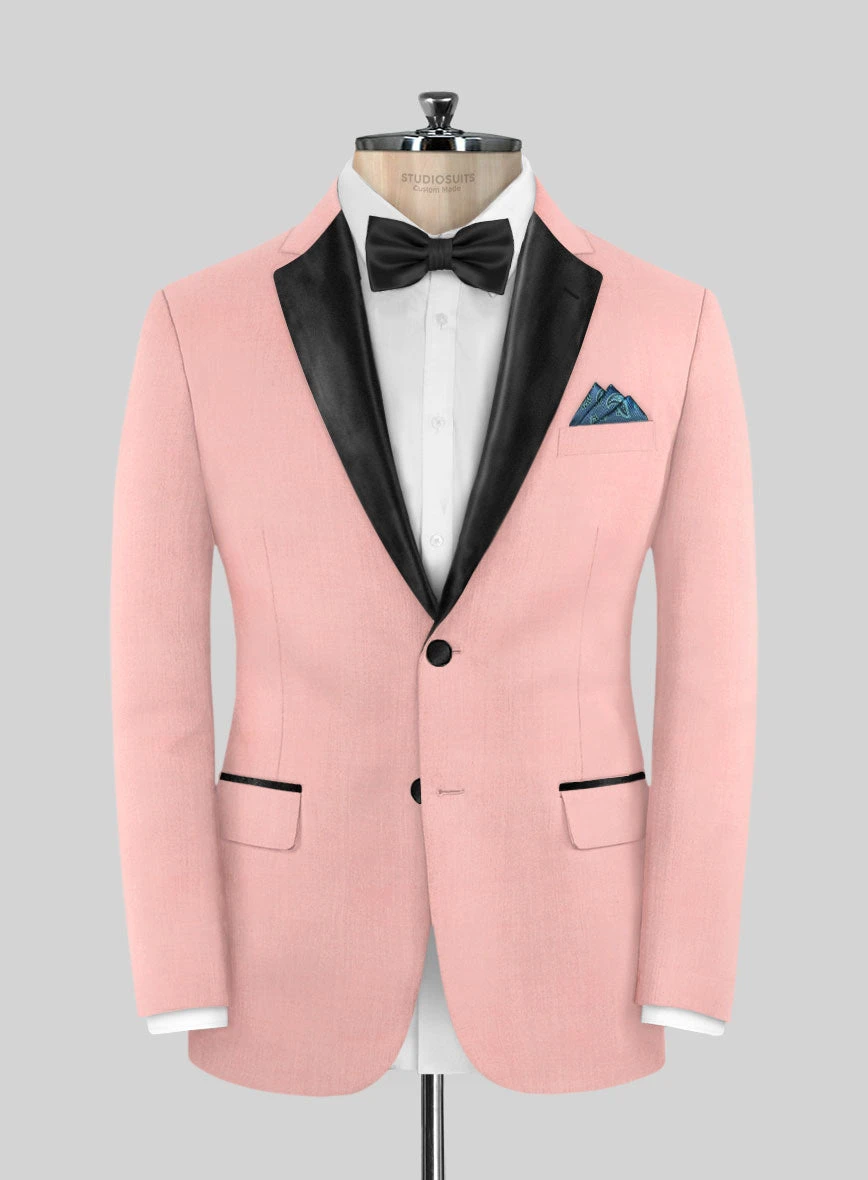 Napolean Runway Pink Wool Tuxedo Suit 4 Napolean Runway Pink Wool Tuxedo Suit - Image 2