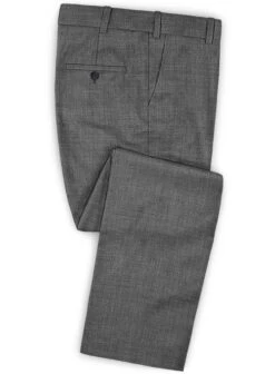 Napolean Sharkskin Gray Wool Tuxedo Suit -Vest Gentleman Shop napoleansharkskingraywooltuxedosuitlook 2