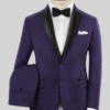 Napolean Violet Wool Tuxedo Suit -Vest Gentleman Shop napoleanvioletwooltuxedosuitlook