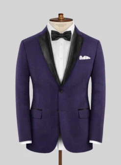Napolean Violet Wool Tuxedo Suit 11 Napolean Violet Wool Tuxedo Suit -Vest Gentleman Shop napoleanvioletwooltuxedosuitlook 1