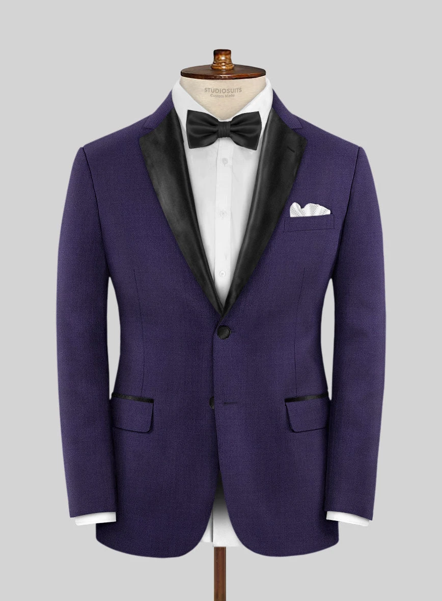 Napolean Violet Wool Tuxedo Suit 4 Napolean Violet Wool Tuxedo Suit - Image 2