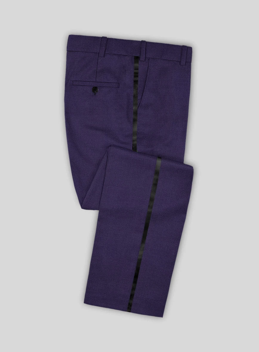 Napolean Violet Wool Tuxedo Suit 5 Napolean Violet Wool Tuxedo Suit - Image 3