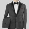 Napolean Mid Charcoal Wool Tuxedo Suit -Vest Gentleman Shop napomidcharwltuxlook