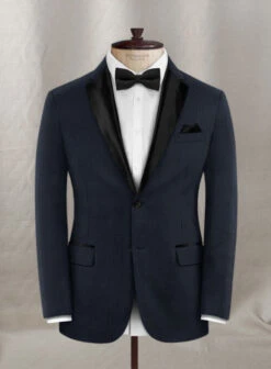 Napolean Navy Herringbone Wool Tuxedo Suit -Vest Gentleman Shop naponavyherringbonewltuxsuitlk 1 d4481bdb eecf 465f 944c 0638e6a86180