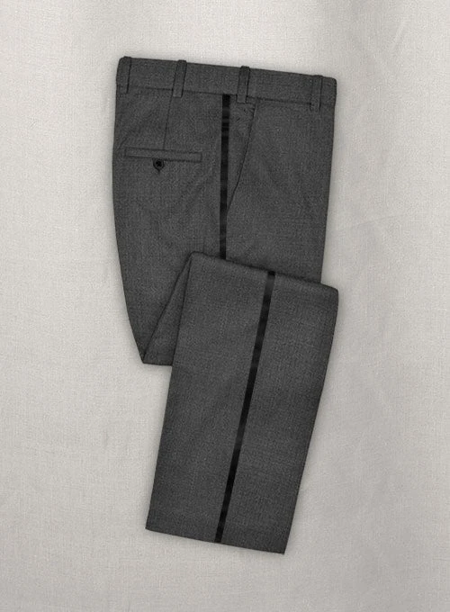 Napolean Stretch Dark Gray Wool Tuxedo Suit 6 Napolean Stretch Dark Gray Wool Tuxedo Suit - Image 4