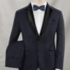 Napolean Stretch Navy Blue Wool Tuxedo Suit -Vest Gentleman Shop napostrechnavybluewlsuitlk