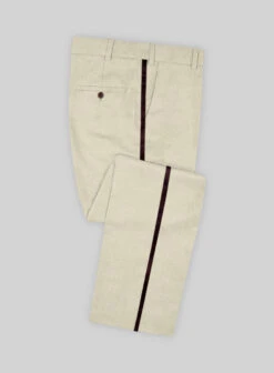 Napolean Stretch Beige Wool Tuxedo Suit -Vest Gentleman Shop napostretchbeigewooltuxedosuitlk 2