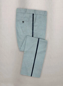 Napolean Stretch Gray Blue Wool Tuxedo Suit -Vest Gentleman Shop napostrtchgrybluwltuxsuitlk 2